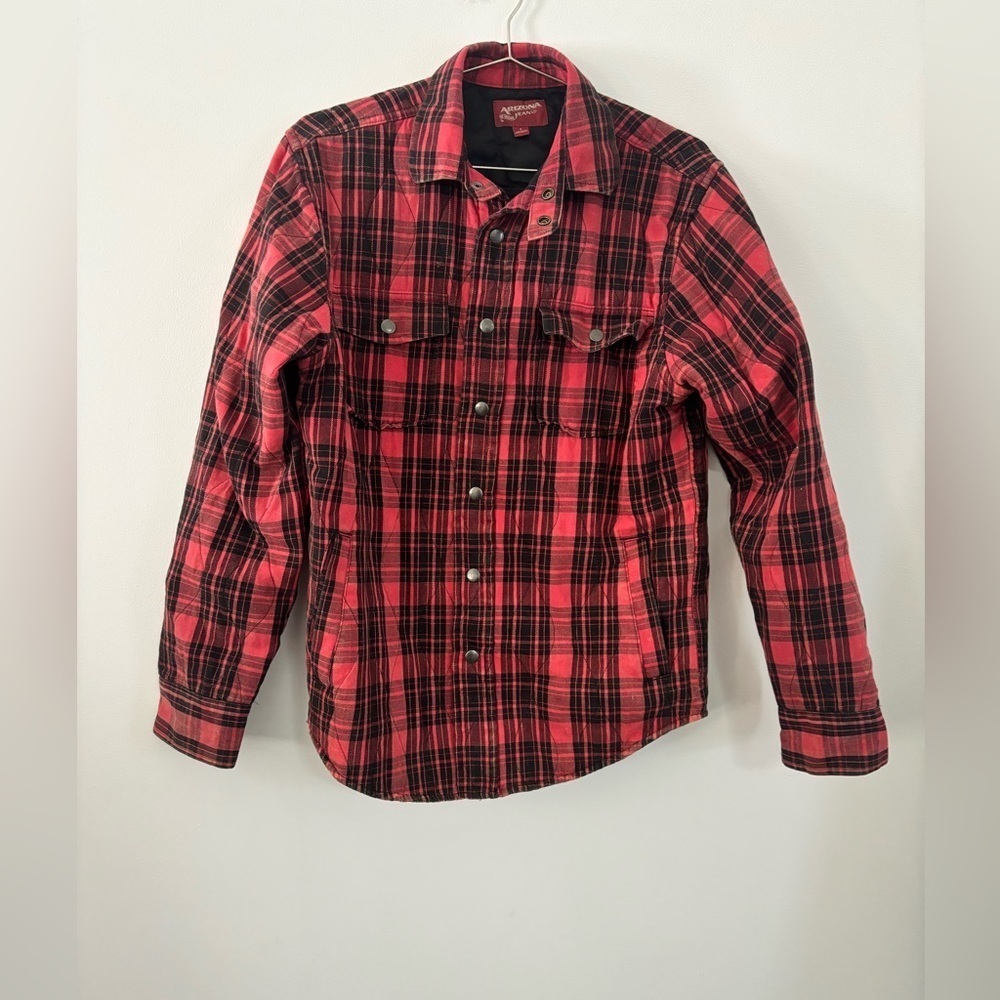 Arizona Jeans Co Red Flannel Jacket size S